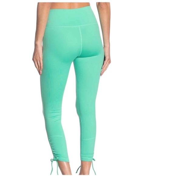 Z by ZELLA RUCHED TIE HEM HIGH WAIST LEGGINGS SZ M - Picture 2 of 6